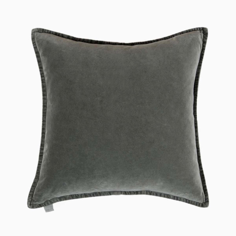 Stonewashed velvet is no ordinary velvet. This cushion has a "used " look yet remains a luxury home accessory. All our cushions are filled with a feather inner for a comfortable relaxed look that works wonderfully whether placed on your sofa, chair or bed, great for adding a pop of colour.