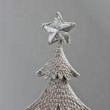 METAL CHRISTMAS TREE - RUSTIC SILVER