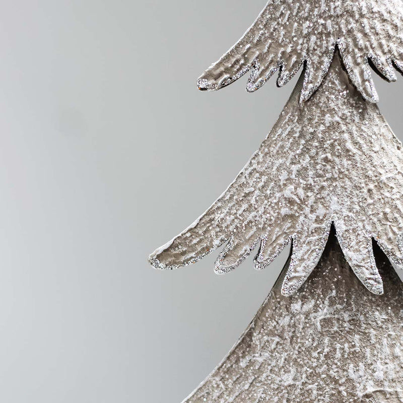 METAL CHRISTMAS TREE - RUSTIC SILVER