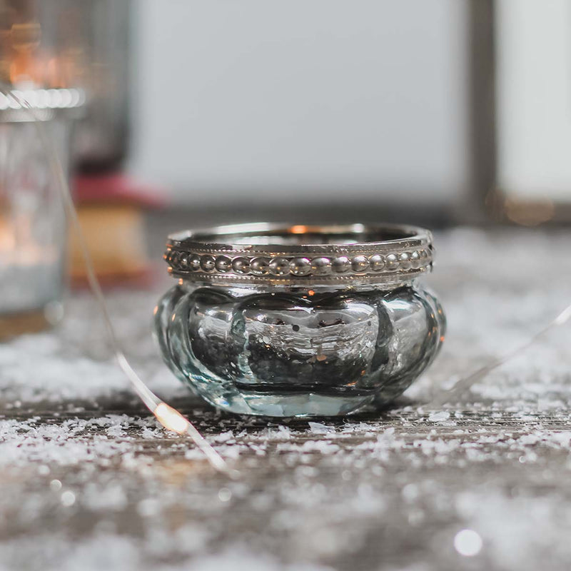 Queen Ann Small Glass Pot, Mercury - Set of 3