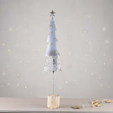 A tall slim scandi style tree in silver, this tree would look great in a festive home either alone or set with a group.