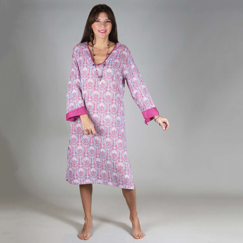 MEKA TUNIC PINK/SKY