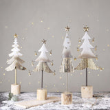 LARGE TREE WITH BELLS - GOLD & TAUPE