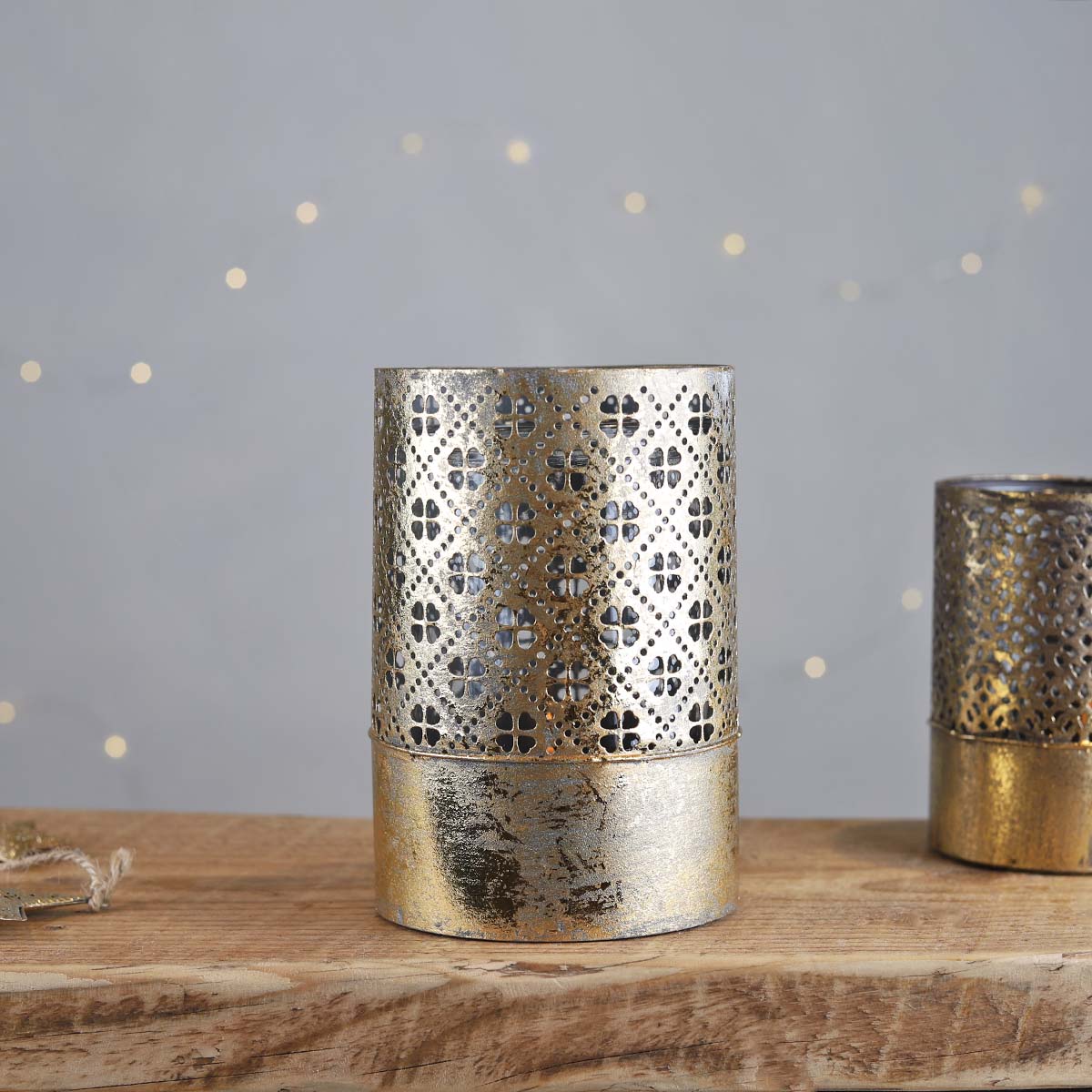 LARGE GOLD CANDLE HOLDER BIGGIE BEST