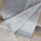 GREY TWO TONE WOOL THROW