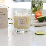 This fabulous zesty candle creates an uplifting atmosphere in any room.