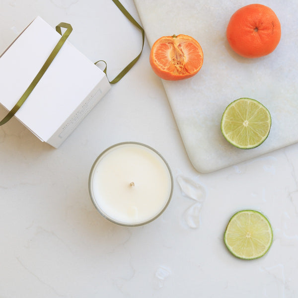 Luxury Scented Candle - Lime Basil & Mandarin