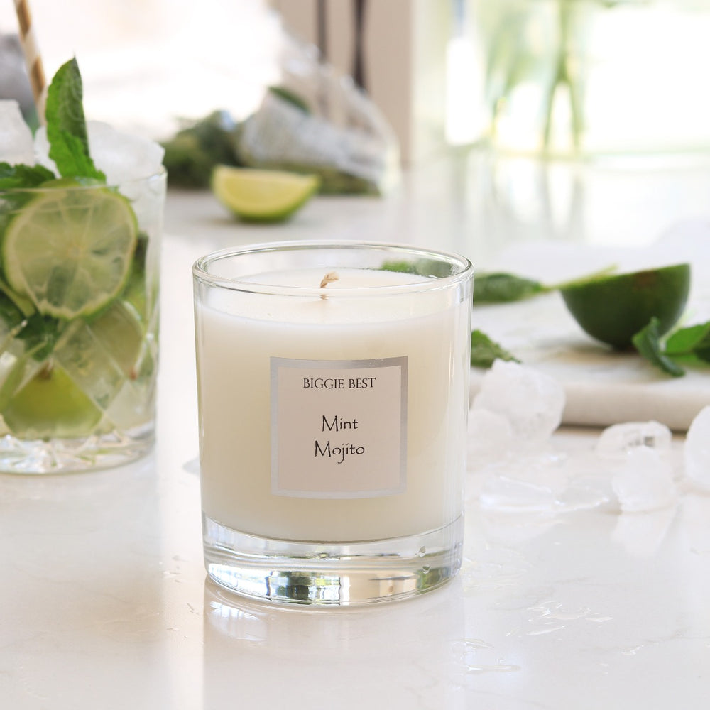 Luxury Scented Candle, Lime, Mint Mojito BIGGIE BEST