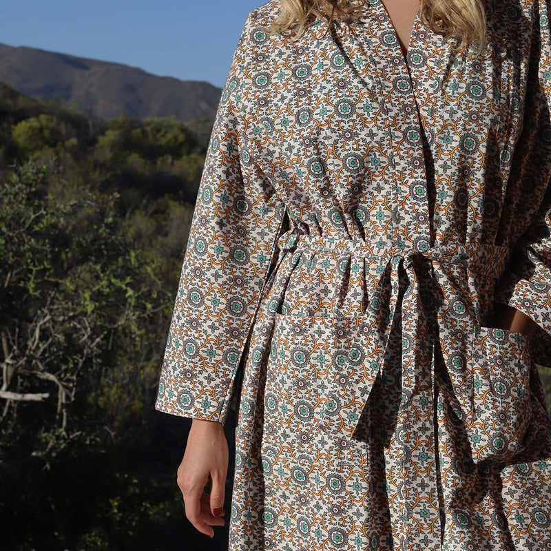 KIMONO GOWN Retro print BIGGIE BEST