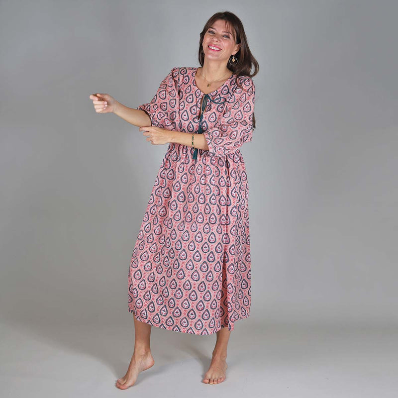 Handmade, block printed in India by skilled artisans. Our, for every occasion, tops, tunics and dresses represent wearable artistry at its best.