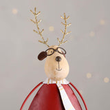 A lovely little christmas deer, with tall glittery antlers, and holding a light up star he will look great in any festive home.