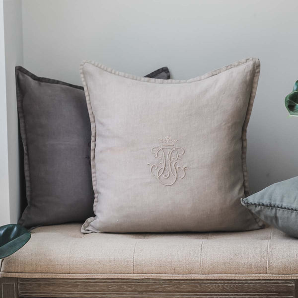 Our pure linen cushions are filled with a feather inner for a comfortable relaxed look that works wonderfully whether placed on your sofa, chair or bed.