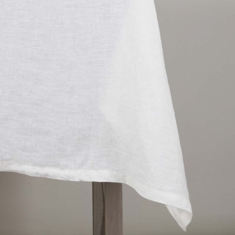 100% LINEN OFF WHITE TABLECLOTH 150 X 250